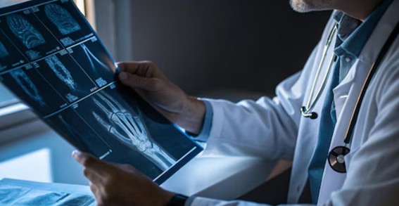 Radiografia da mão